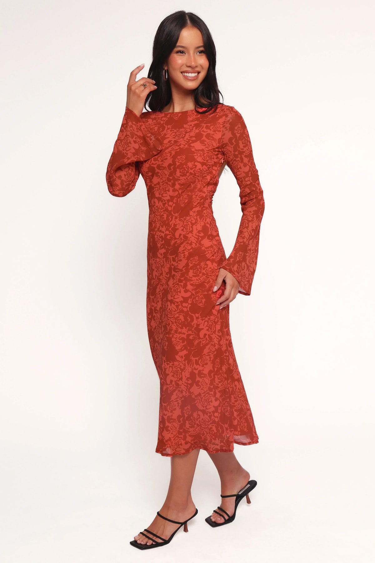 Talitha Maxi Dress - Red Roses