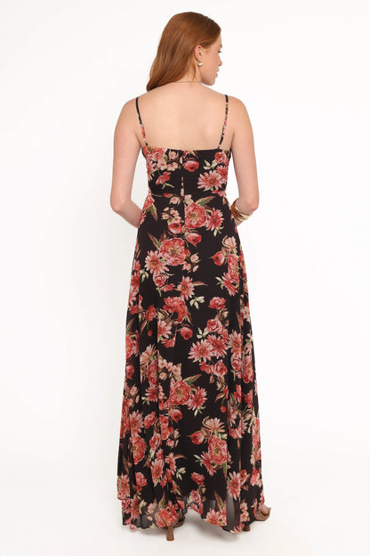 Naver Maxi Dress - Black Floral