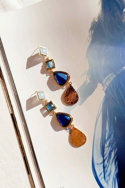 Best In Night Earrings - Blue