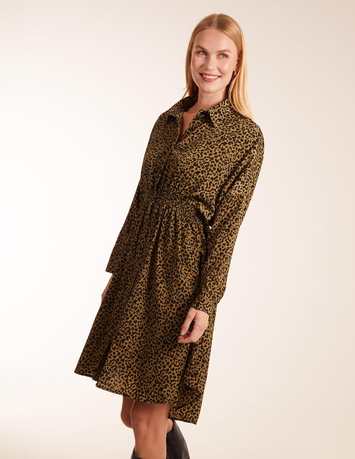 Leopard Shirt Dress