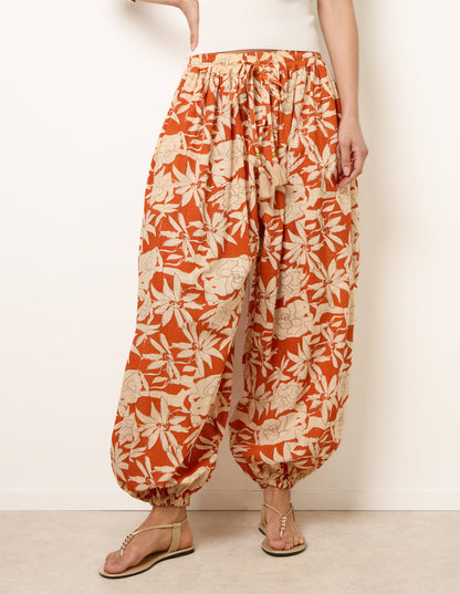 Floral Balloon Pants