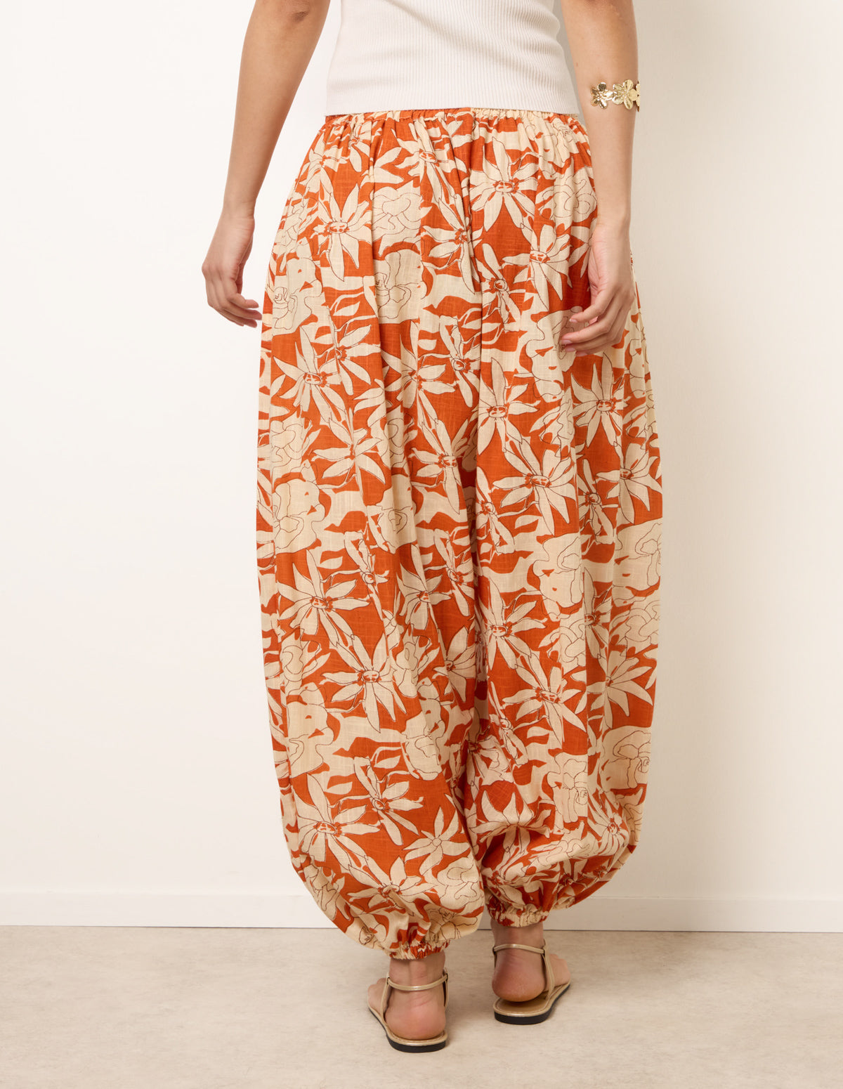 Floral Balloon Pants