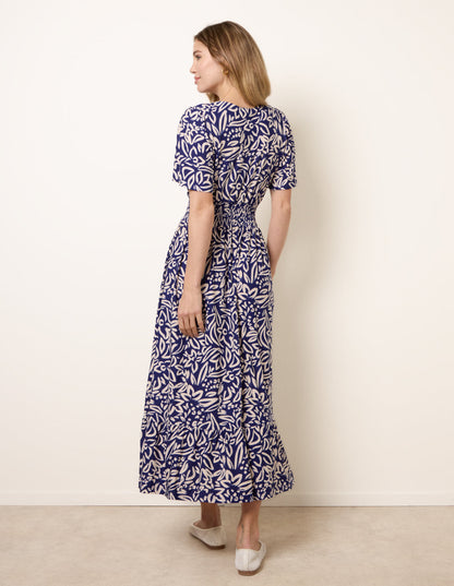 Wrap Front Midi Dress