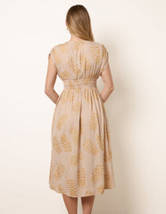 Wrap Front Beaded Dress