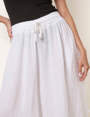 Extreme Wide Leg Linen Trousers