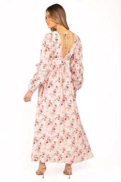Vayla Maxi Dress - Pink Rose
