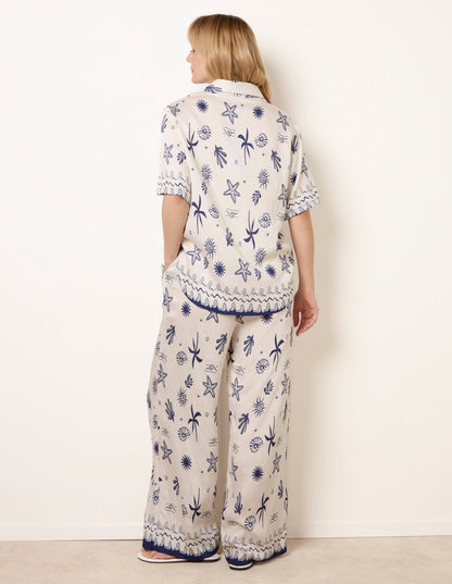 Co-Ord Set With Marine-Inspired Print