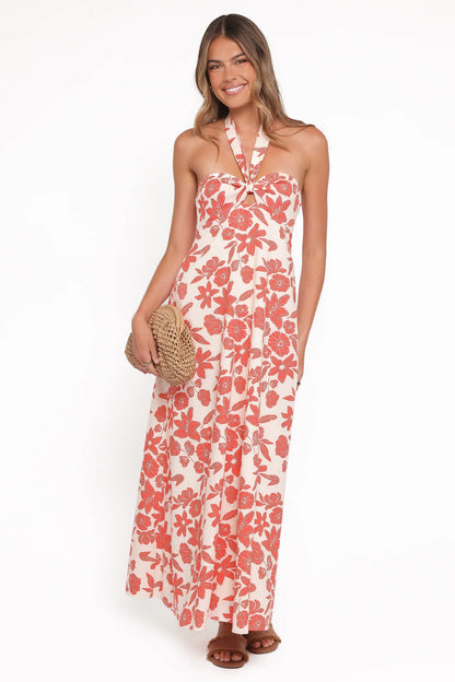 Cottrell Maxi Dress - Red Floral