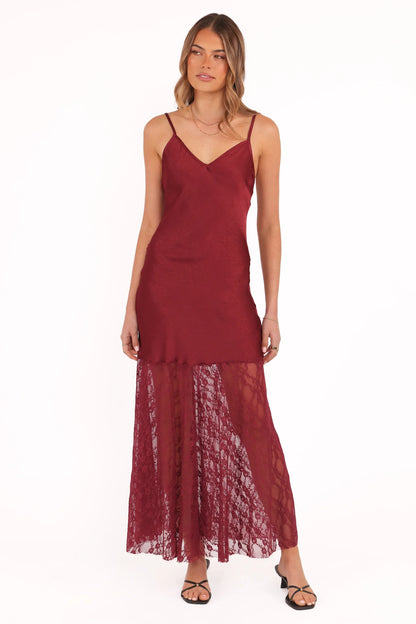 Elowyn Maxi Dress - Cherry