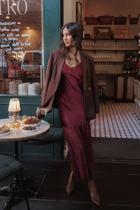 Elowyn Maxi Dress - Cherry
