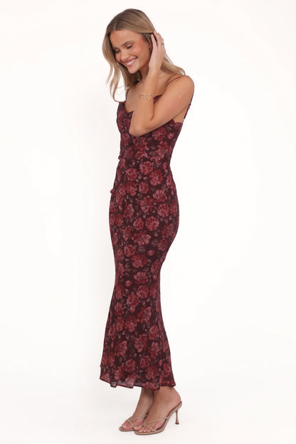 Esmeralda Maxi Dress - Pink Floral