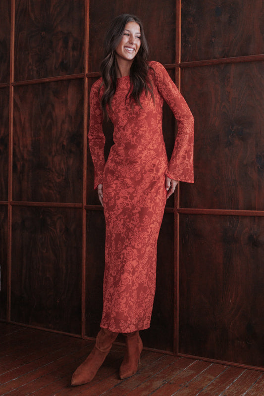 Talitha Maxi Dress - Red Roses