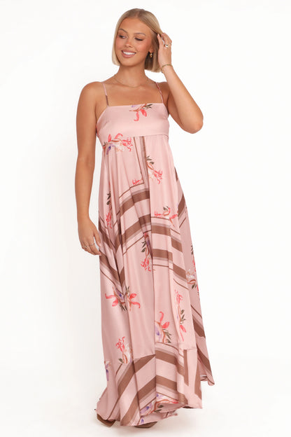 Elanor Maxi Dress - Pink Cocoa