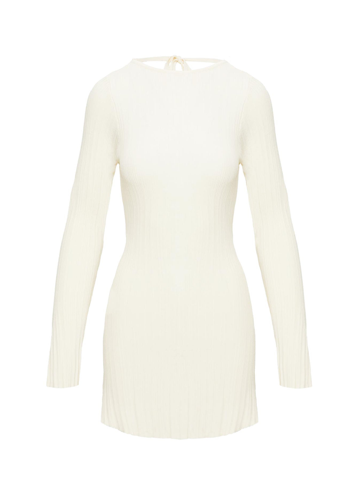 Mayok Long Sleeve Mini Dress Cream
