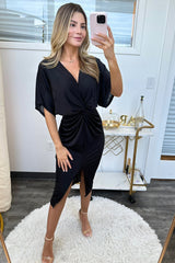 Alexa Midi dress- Black