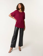 Stud Detail Round Neck T-shirt