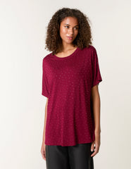 Stud Detail Round Neck T-shirt