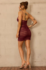 More Thoughts Mini Dress - Plum