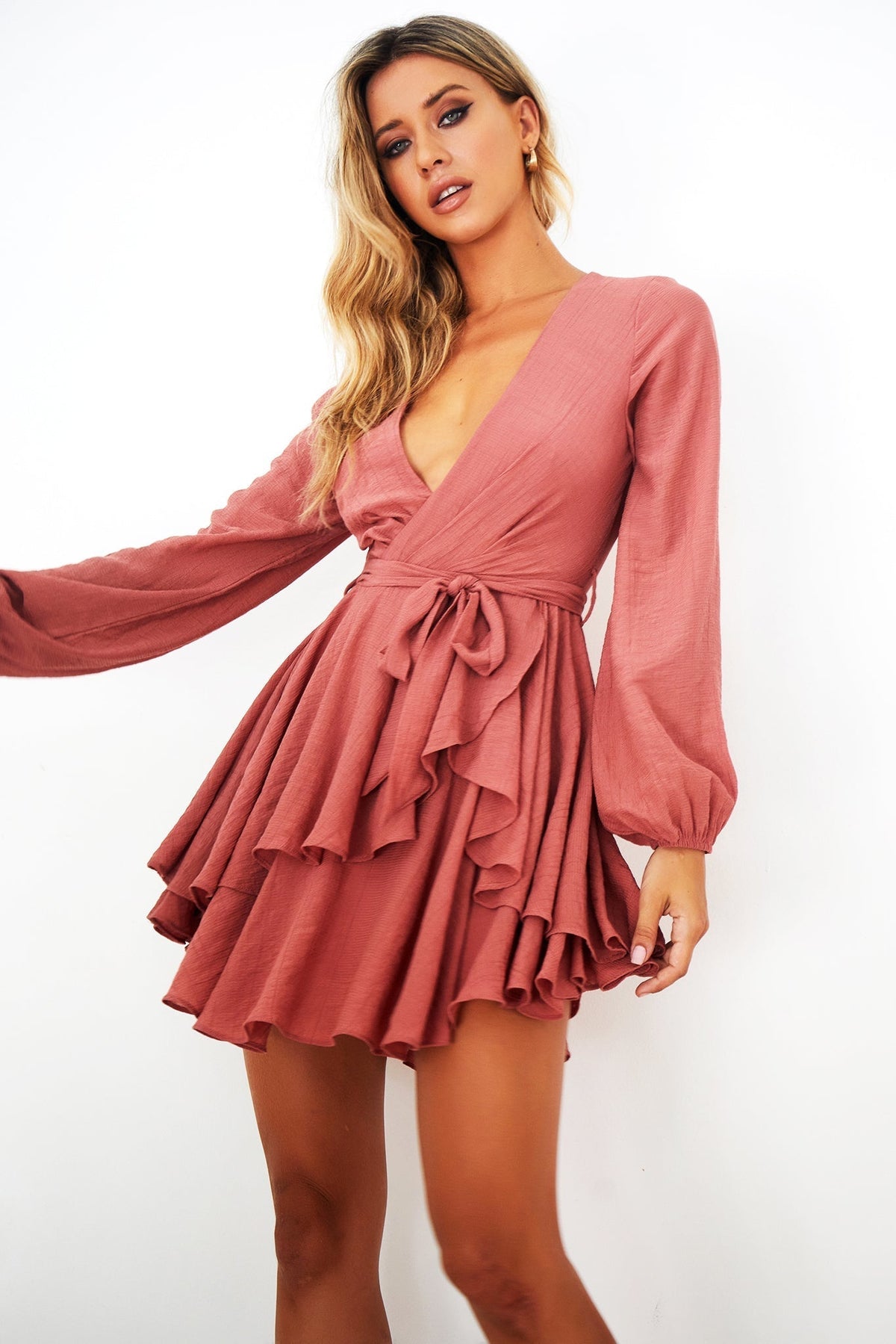Sweet Scarlett Dress - Rose