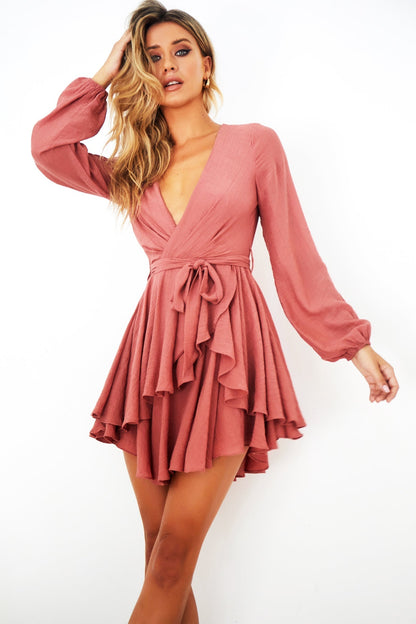 Sweet Scarlett Dress - Rose