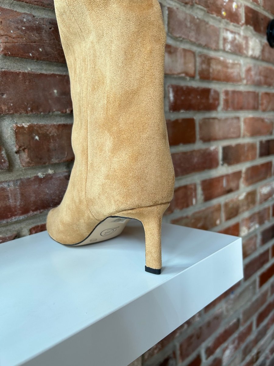Vivian Camel Suede Knee Boot