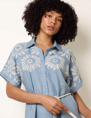 Floral Cutwork Embroidery Dress