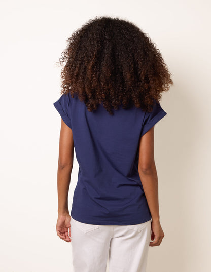 T-Shirt With Floral Embroidery